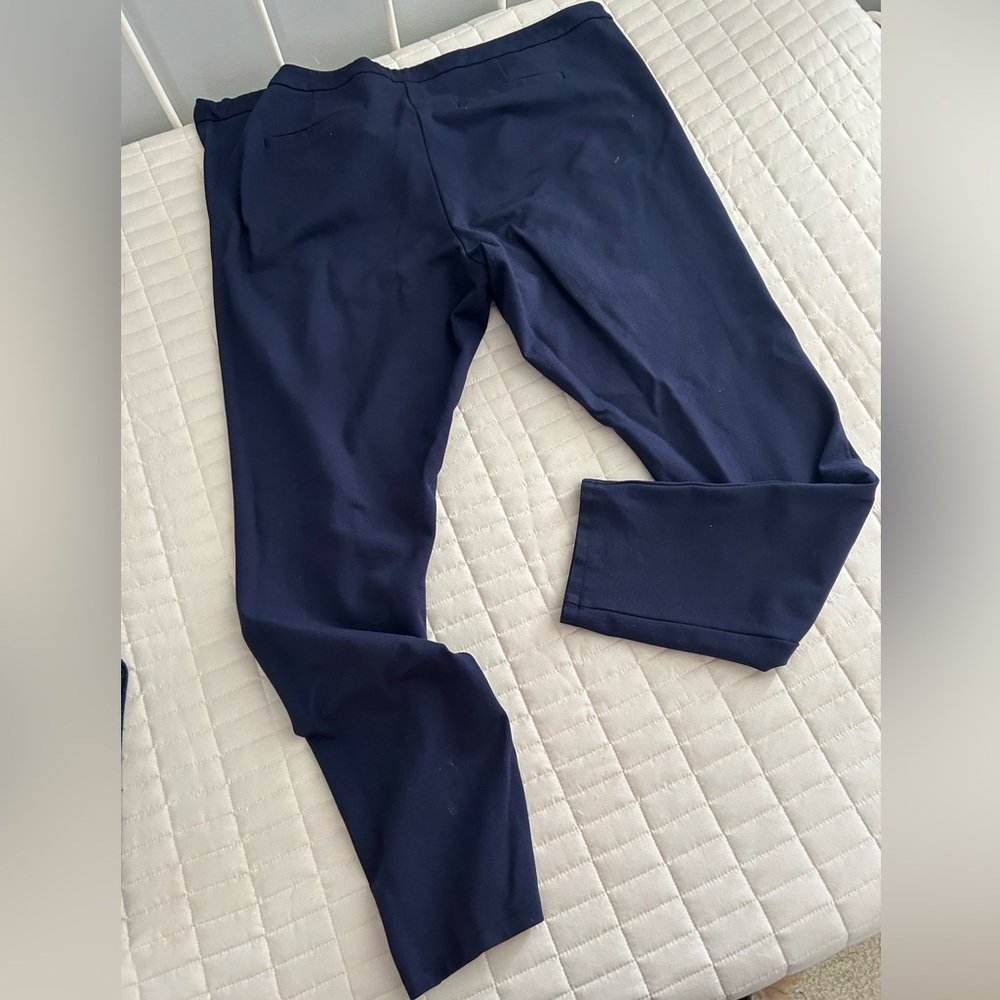 Blue stretchy straight leg slacks/stretch pants 💙💙💙💙💙
